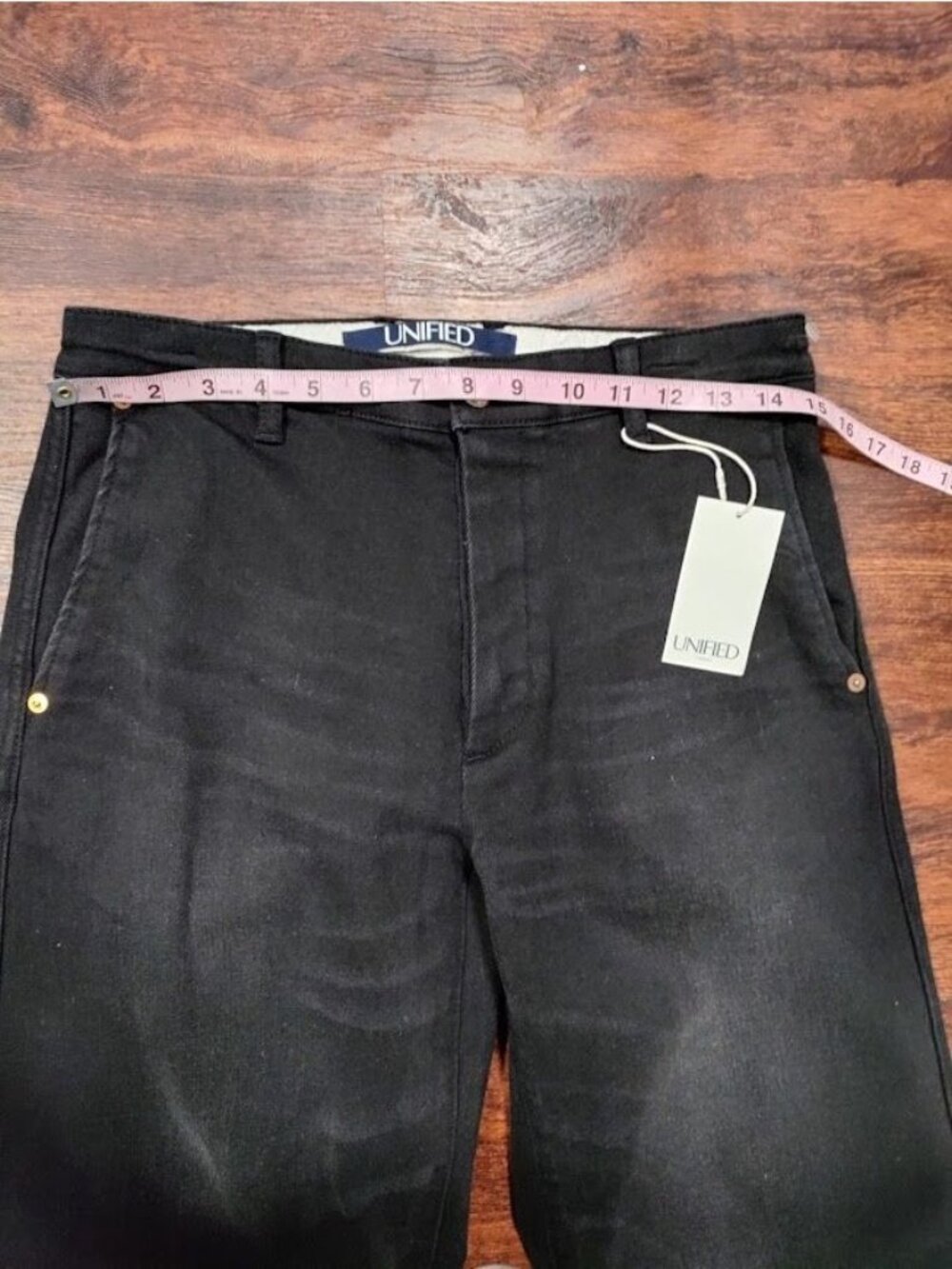 Unified Unlimited High Rise Denim Relaxed Jeans Black Wash Women's Size 6 NWT - Picture 6 of 10